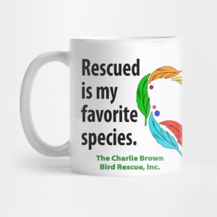 CB Rescued heart - black type Mug